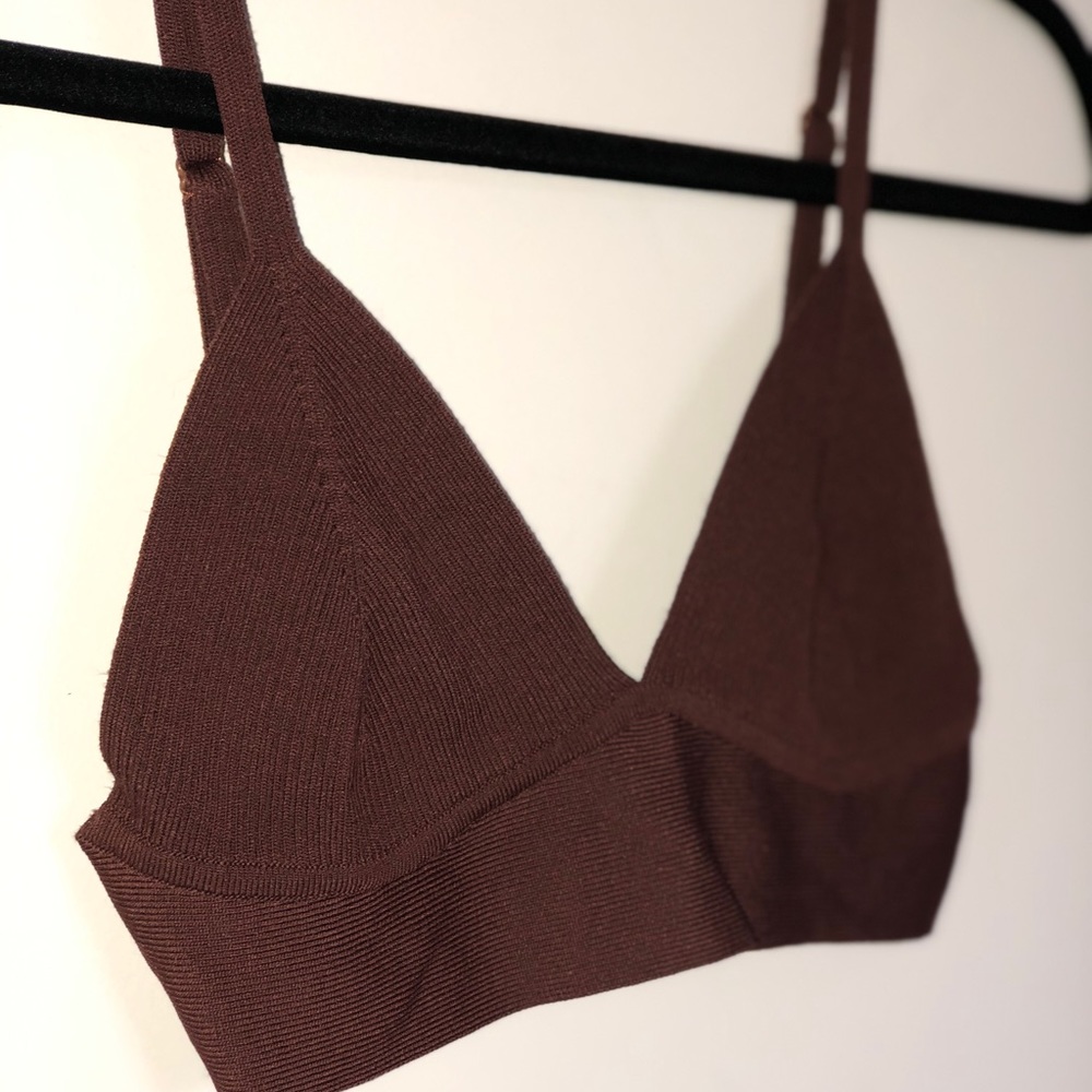 Rust Knitted Bralette (fits like a S/M)